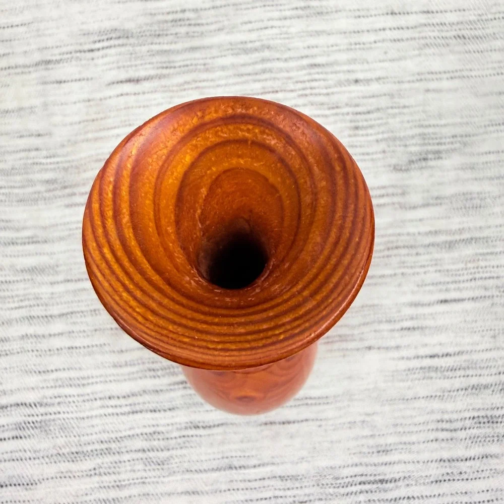Wooden Hand-Turned Bud Vase‎ 7.5
